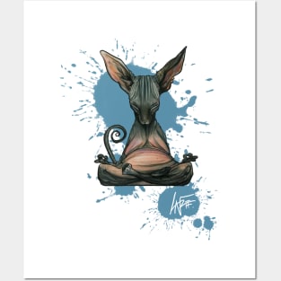 Meditating Sphynx Posters and Art